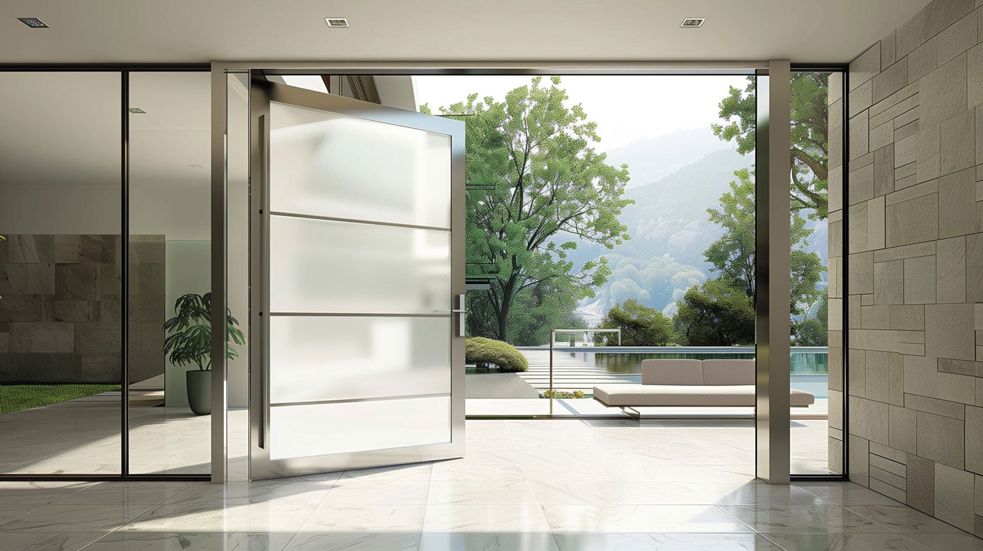 Pivot Glass Doors